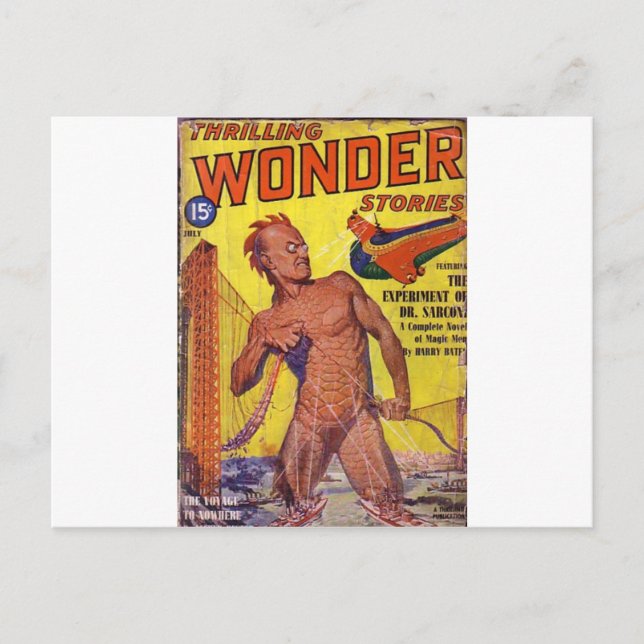 Cartão Postal Gigante Homem Coisa do Mar (Frente)