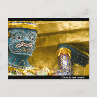Cartão Postal Gigante no templo thai