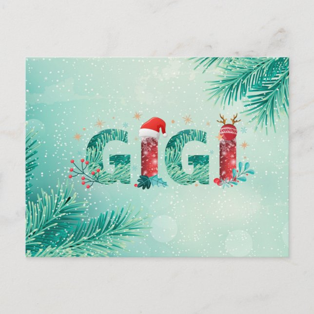 Cartão Postal Gigi Natal (Frente)