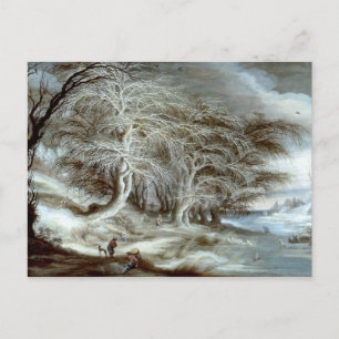 Cartão Postal Gijsbrecht Leytens: Uma paisagem de inverno