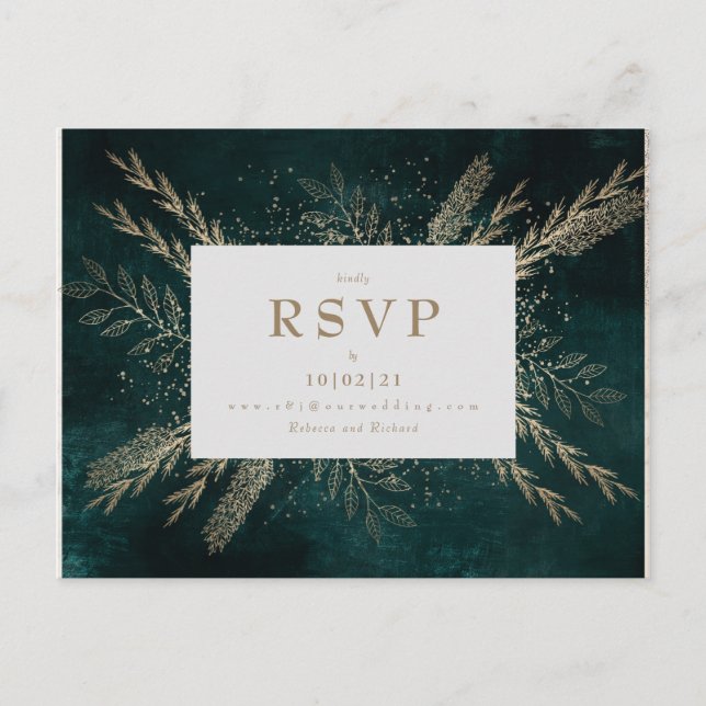 Cartão Postal Gilded Meadow (Frente)