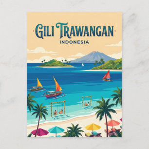Cartão Postal Gili Trawangan Indonésia