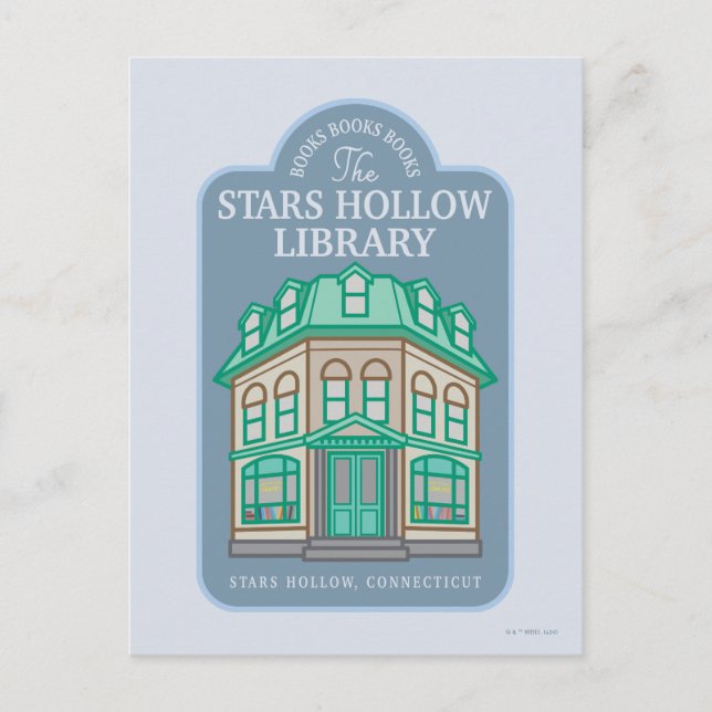 Cartão Postal Gilmore Girls | Biblioteca de Stars Hollow (Frente)