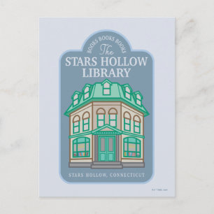 Cartão Postal Gilmore Girls   Biblioteca Hollow de Estrelas