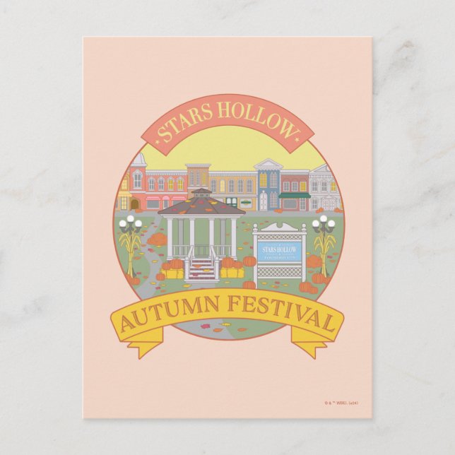 Cartão Postal Gilmore Girls | Festival de Outono de Stars Hollow (Frente)