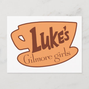 Cartão Postal Gilmore Girls Logotipo do restaurante Luke