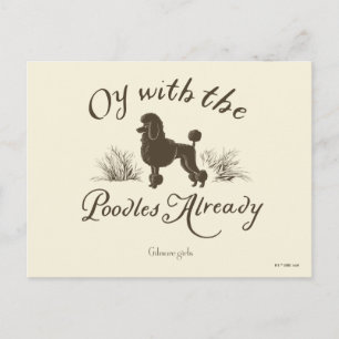 Cartão Postal Gilmore Girls Oy Com os PoodlesDesign