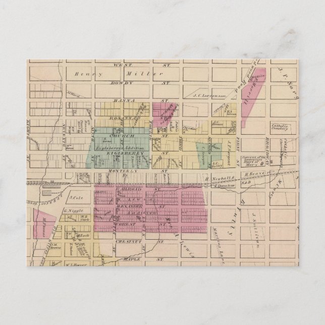 Cartão Postal Gilroy, Califórnia (Frente)