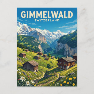 Cartão Postal Gimmelwald Suíça