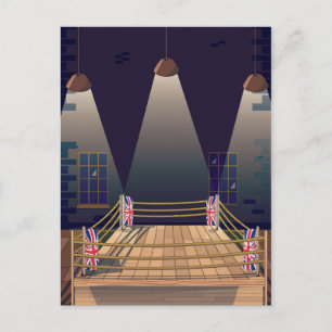 Cartão Postal Ginásio de ringue de boxe britânico.