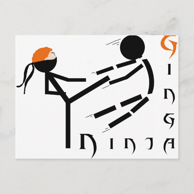 Cartão Postal Ginga Ninja (Frente)