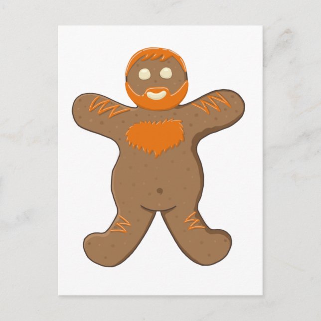 Cartão Postal Ginger Bear Man (Frente)