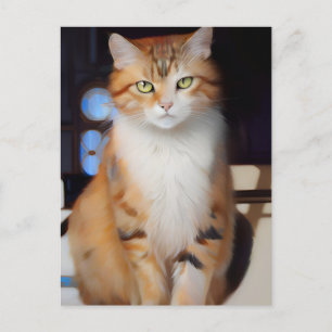 Cartão Postal Ginger Cat