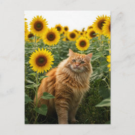 Cartão Postal Ginger Ginger Ginger em Cartão-postal de Girassóis