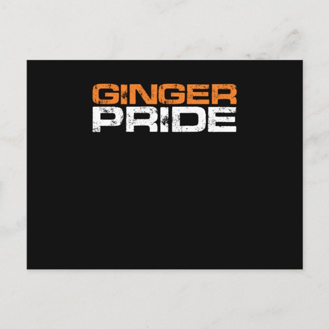 Cartão Postal Ginger Pride Red Hair Redhead Gift (Frente)