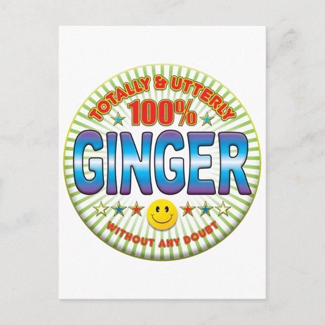 Cartão Postal Ginger Totalmente (Frente)