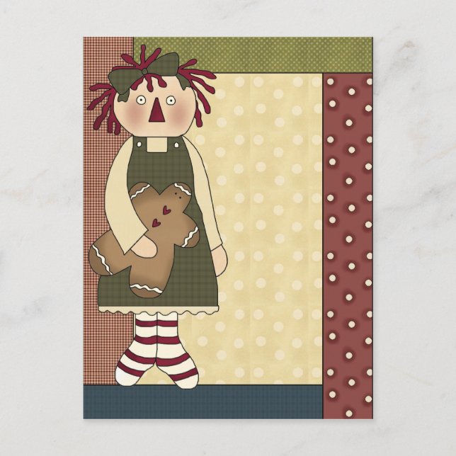 Cartão Postal Gingerbird Delights (Frente)