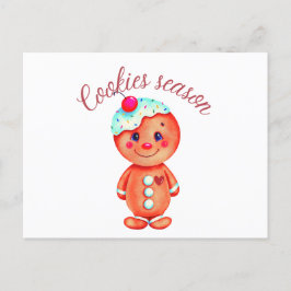 Cartão Postal Gingerbird Man