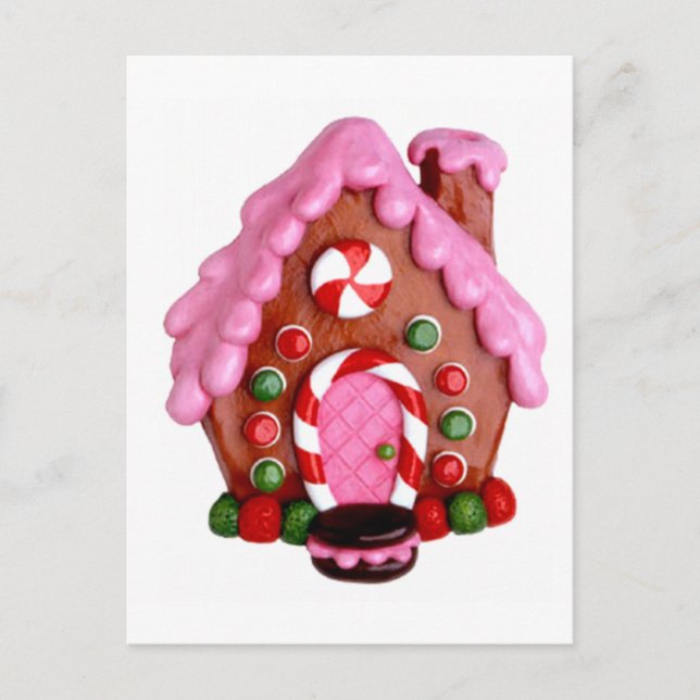 Cartão Postal Gingerbread House (Frente)
