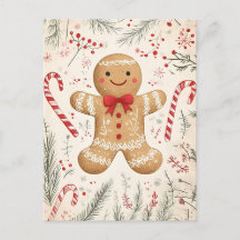 Gingerpão festivo Homem Saudação de Natal