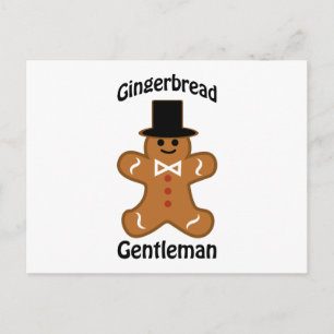 Cartão Postal Gingerpão Gentleman