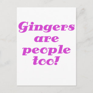 Cartão Postal Gingers são pessoas também