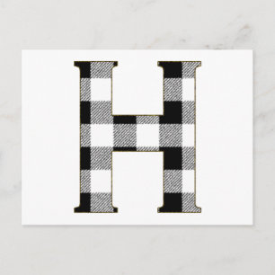 Cartão Postal Gingham Check H