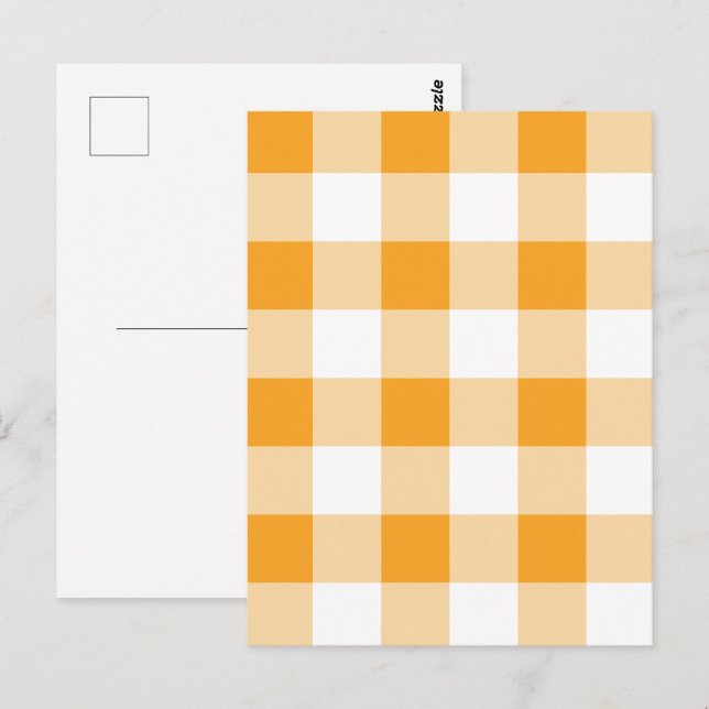 Cartão Postal Gingham Pattern (Frente/Verso)