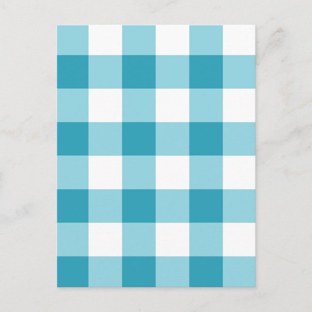 Cartão Postal Gingham Pattern (Frente)