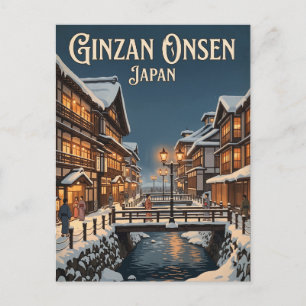 Cartão Postal Ginzan Onsen Japão