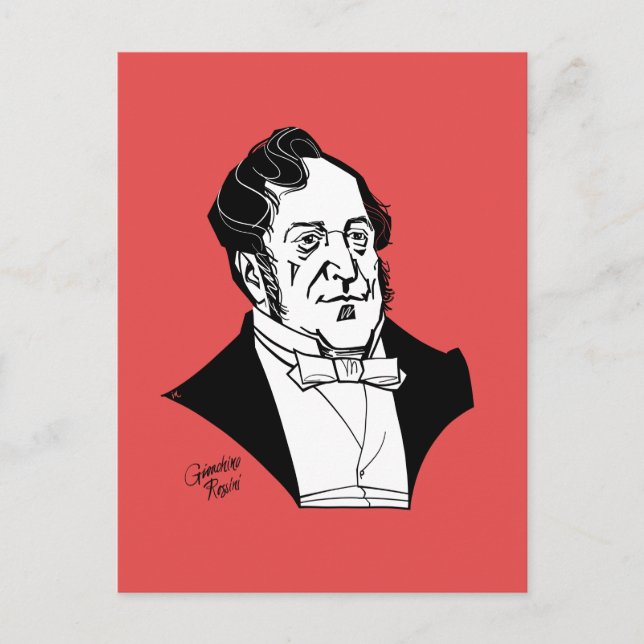 Cartão Postal Gioachino Rossini (Frente)