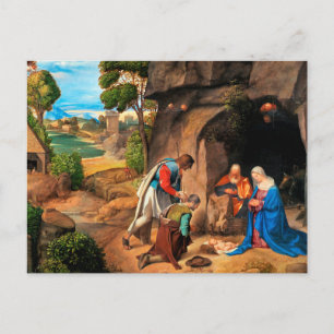 Cartão Postal Giorgione - A Adoração dos Pastores