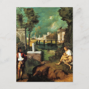 Cartão Postal Giorgione A Tempestade
