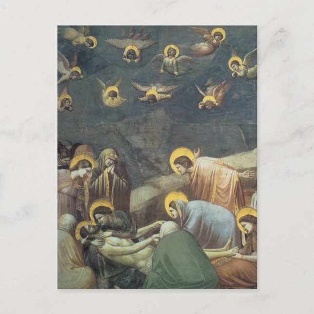Cartão Postal Giotto Lamentando Cristo (Frente)