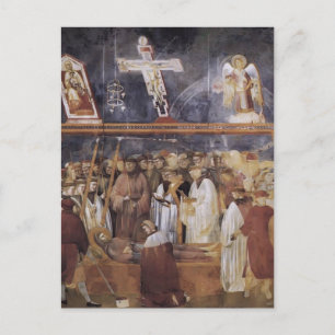 Cartão Postal Giotto: Rua. Jerome verificando a Estigmata