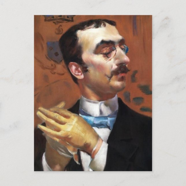 Cartão Postal Giovanni Boldini - por Toulouse Lautrec (Frente)