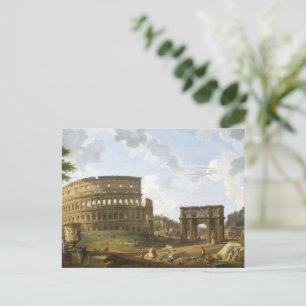 Cartão Postal Giovanni Paolo Panini Visão do Colosseum