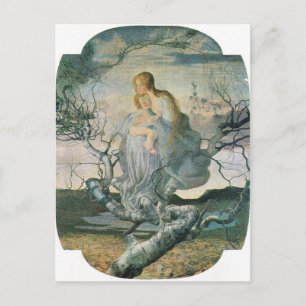 Cartão Postal Giovanni Segantini - Anjo da vida