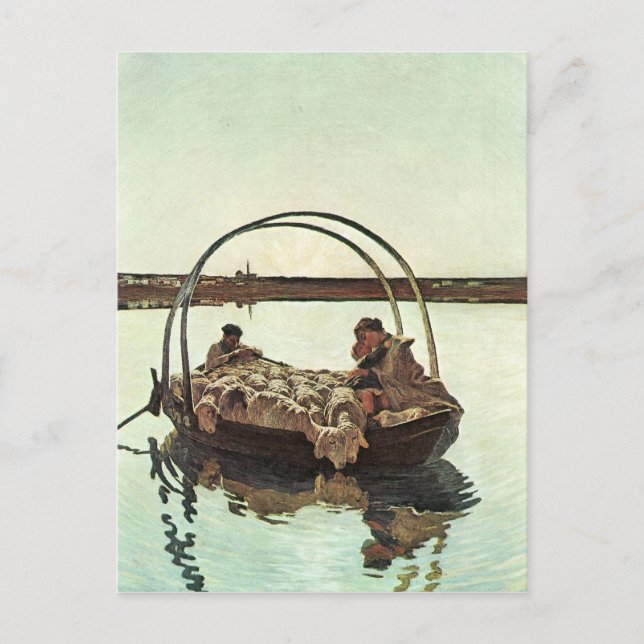 Cartão Postal Giovanni Segantini - Ave Maria (Frente)