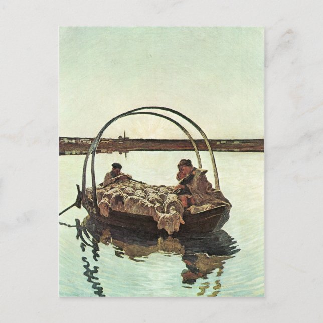 Cartão Postal Giovanni Segantini - avenida Maria (Frente)