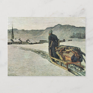 Cartão Postal Giovanni Segantini - Retorno da floresta
