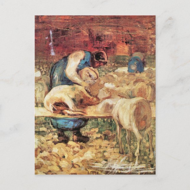 Cartão Postal Giovanni Segantini - Shear (Frente)