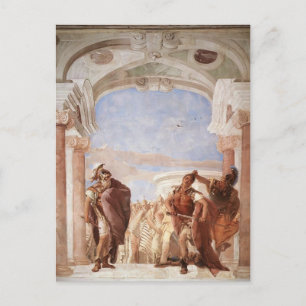 Cartão Postal Giovanni Tiepolo: Detalhe de Agamemnon