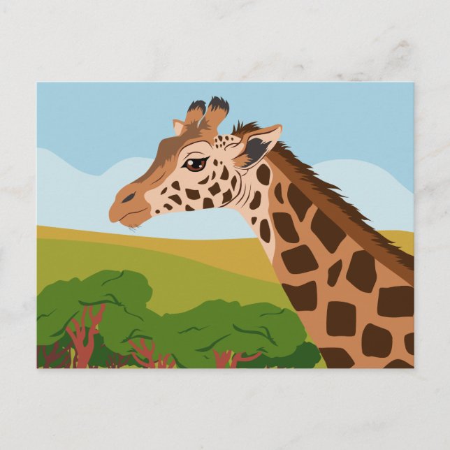 Cartão Postal Girafa (Frente)
