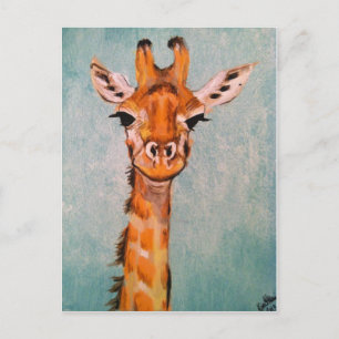 Cartão Postal Girafa