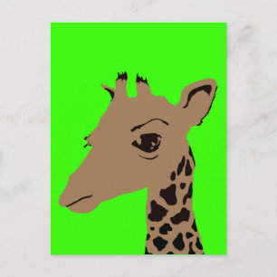 Cartão Postal girafa