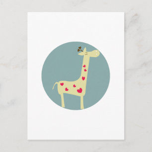 Cartão Postal Girafa