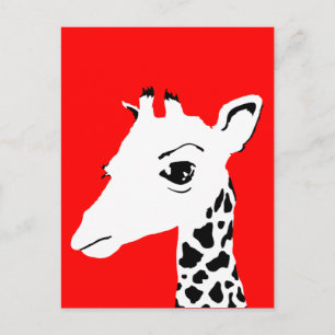 Cartão Postal girafa