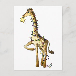 Cartão Postal Girafa brilhante