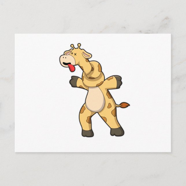 Cartão Postal Girafa com Nó no Pescoço (Frente)